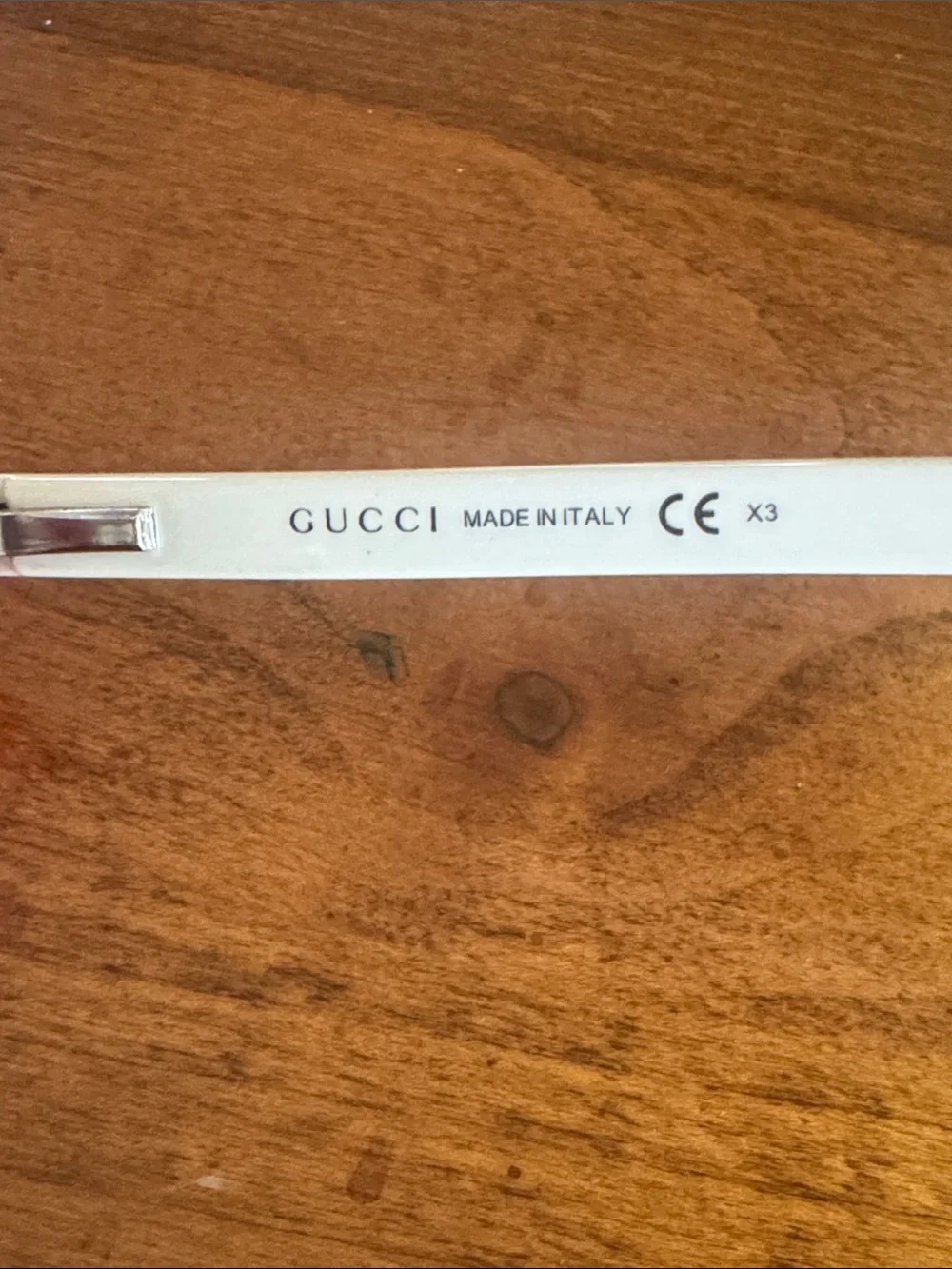 Gucci GG3181 Red Frame Eyeglasses w/Red White Blue Stripe Vintage Y2K